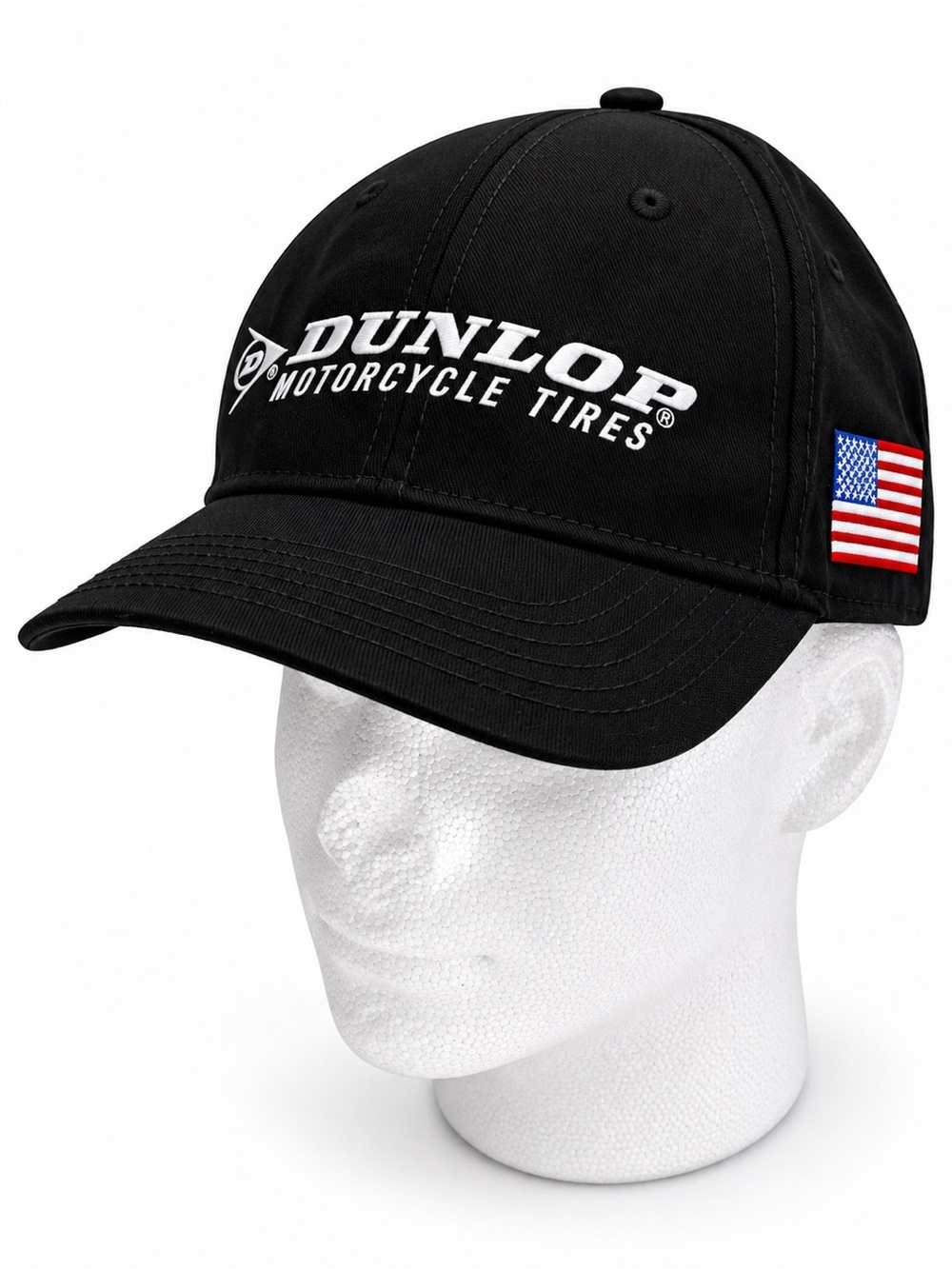 Dunlop Motorcycle Tires USA Flag Racing Black Hat